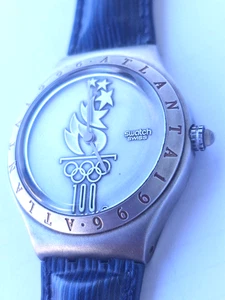SWATCH OLYMPIC SPECIAL ATLANTA SILVER MEDAL-YGZ103-1996-LIM.EDIT.372/618-NEW - Picture 1 of 7