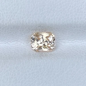 Natural 1.09 Cts Natural Peach Sapphire Radiant Cut Loose Gemstone for Her - Picture 1 of 5