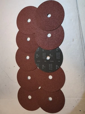 10 New 7 " Medalist Ceramic Alumina Resin Sander Disc 7/8" Mounting Hole 36 Grit - Image 1 of 4