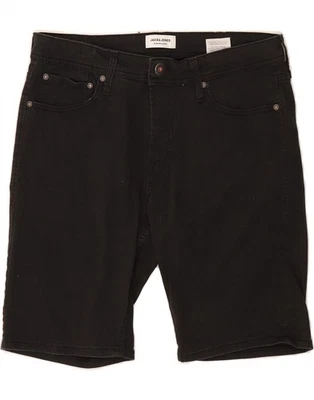 Pantalones cortos de mezclilla para hombre JACK & JONES medianos W34 algodón negro DO05 Foto 1 de 3