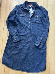 Vestido Camisa Brooks Brothers Rojo Polar Mujer 6 Azul Cambray Manga Larga Otoño - Imagen 1 de 6