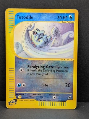 Totodile 135/165 Expedition Base Set Reverse Holo Rare Pokemon TCG Nintendo MP - Image 1 of 3