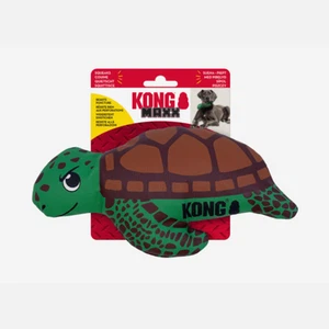 KONG Maxx Turtle Dog Toy β Medium Durable Squeaky Plush β Tough for Chewers - Picture 1 of 4