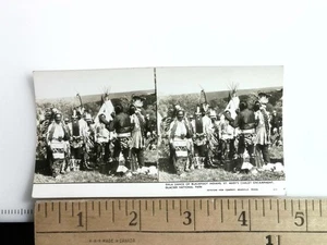Gala Tanz der Blackfoot Indianer Stereoview Keystone View Co. 1930er USA - Bild 1 von 2