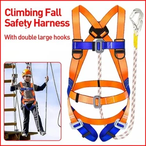 Heavy Duty Safety Harness Fall Arrest Mountaineering Protection Rescue Belt AU - Picture 1 of 8