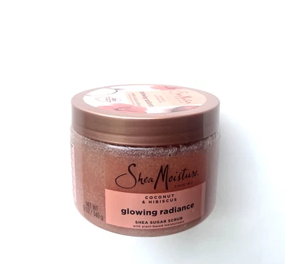 SheaMoisture Shea Sugar Body Scrub Glowing Radiance Coconut Hibiscus 12 oz - Image 1 of 4