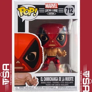 Funko Pop! Marvel EL CHIMICHANGA DE LA MUERTE #712 Edizione Lucha Libre Deadpool - Foto 1 di 9