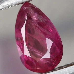 0.31ct t.w 5x3mm Pear Natural Heated Purplish Red Ruby Gemstone, Madagascar - Picture 1 of 4