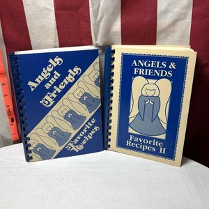 ANGELS & FRIENDS Youngstown Recipes set 2 spiralbound Ohio cookbooks 1981-1991 - Picture 1 of 5