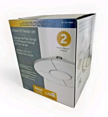 @ Global Lighting Paquete de 2 luces LED de garaje de 5 paneles 🆕 Foto 1 de 4