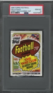 1988 Topps Cello Pack Vinny Tesaverde Rc On Top PSA 10 GEM MINT 0661 - Picture 1 of 2