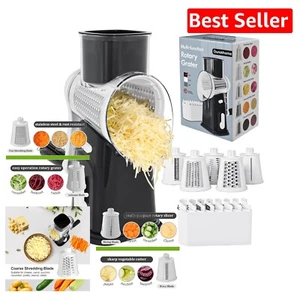 Interchangeable Blade Vegetable Slicer & Cheese Grater - Effortless Kitchen Aid - Picture 1 of 11