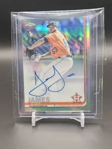 2019 Topps Chrome Refractor Rookie Auto Josh James /499 Houston Astros - Foto 1 di 1