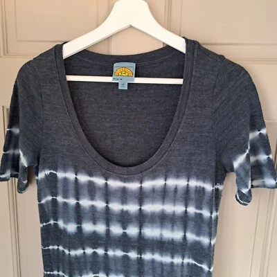 C&C California Womens M Maxi Dress Tie Dye Short Sleeve Hippie Beachy Stretch  - Image 1 of 4