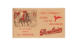 BUVARD / BLOTTING PAPER CHOCOLAT POULAIN MALBROUGH S'EN VA t'EN GUERRE TOP - Picture 1 of 2
