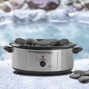 Hot Stone Massage Hot Stone Set mit Wärmegerät Basalt Spa Massagesteine Wellness - Bild 1 von 24