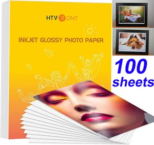 UK Tintenstrahl Fotopapier glänzend 100 Blatt 135G für Canon HP Epson Tintenstrahldrucker - Bild 1 von 7