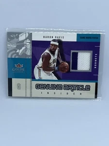 BARON DAVIS 2003-04 FLEER GENUINE INSIDER GENUINE ARTICLE PATCH #33/50 HORNETS! - Picture 1 of 2