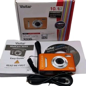 Vivitar Vivicam X035 10.1MP Kompakt Digitalkamera Orange - ungeprüfte Teile Reparatur - Bild 1 von 21