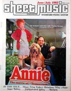 Annie The Movie Of Tomorrow Cover Sheet Music Book Piano Guitar 1982 - Picture 1 of 4