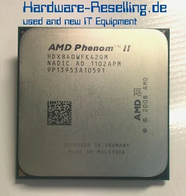 AMD Phenom II 3,2 GHZ CPU Socket Processore AMD3 HDX840WFK42GM - Immagine 1 di 2