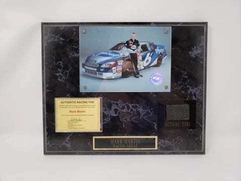 Racing Reflections Nascar Winston Cup Mark Martin #6 Racing Tire Plaque Cover