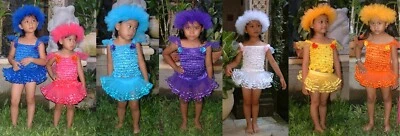 Tutu w pants 3 layer 11 colours fairy festival dancer dress up baby to 12 yrs - Image 1 of 4