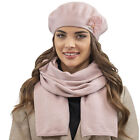 Vivisence beret and scarf winter set for women  7036Kmpl