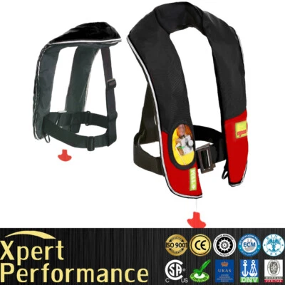 New Premium M-33 CO2 Manual Inflatable PFD Life Jacket Vest Preserver - Image 1 of 4