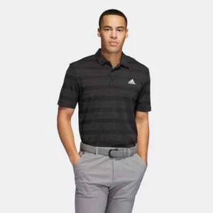 ADIDAS TWO-COLOUR STRIPE POLO SHIRT **CLEARANCE FOR 2023** - Picture 1 of 5