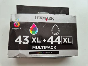 43XL 44XL LEXMARK Black & Colour Ink Cartridges - Original Lexmark - Picture 1 of 3