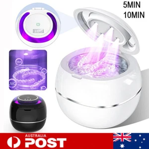 Ultrasonic UV Cleaner for Dentures Aligner Retainer Dental Jewelry Cleaning AU - Picture 1 of 25