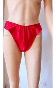 Why Not? - Satin Crotchless Backless Panty - Picture 1 of 6
