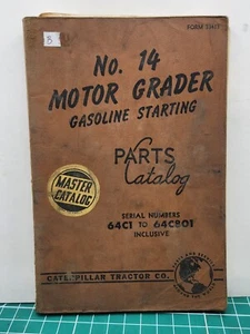 Catalogo ricambi avviamento benzina livellatore motore Caterpillar 14 64C1-64C801 - Foto 1 di 4