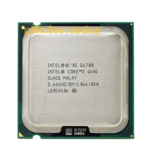 Intel Core Q6700 QX6700 QX6800 QX6850 QX9650 LGA775 CPU Processor - Afbeelding 1 van 10