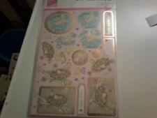 SHEET FOILED DECOUPAGE NO SCISSORS NEED FOR SCRAPBOOKING NEW EASTER  (C)