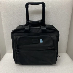 TUMI Alpha 26102DH Ballistic Nylon Rolling Carry On Briefcase Luggage Read - Picture 1 of 18