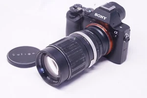 SONY E MOUNT ADAPTED 135MM F2.8 Soligor LENS ALL A7 NEX A6000 A5000 - Picture 1 of 13