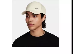 Nike Dri-FIT Club Structured Metal Logo Unisex Cap Hat FB5371-113 Size M/L - Picture 1 of 3