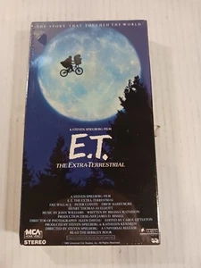 E.T. The Extra Terrestrial VHS Black Green Cassette MCA 77012 *SEALED NEW* 1988 - Picture 1 of 8