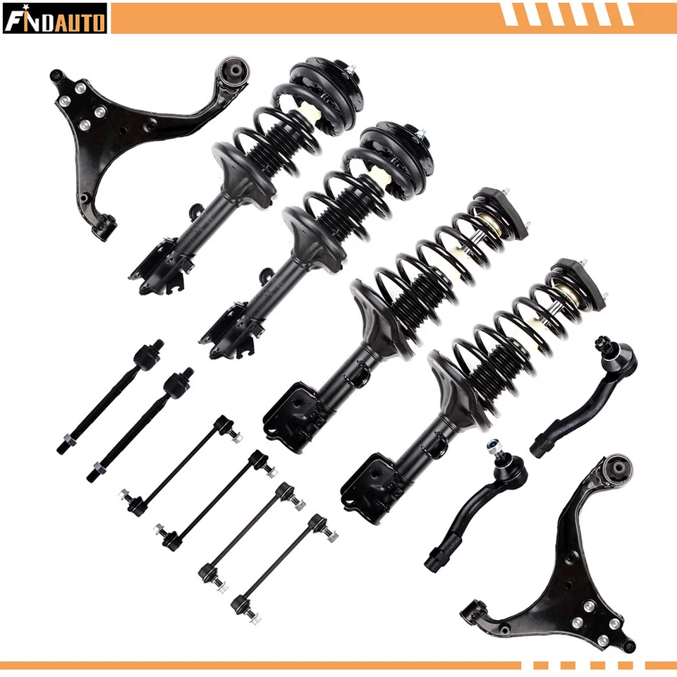 Front Rear Struts Control Arms Sway Bars Kit For 2005-2009 Hyundai Tucson Foto 1 de 1