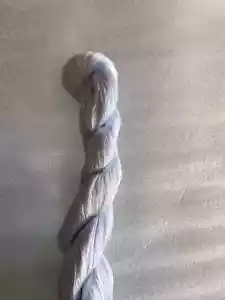 Blue 100%mulberry silk hand-dyed wrapping/velvet flower Twistless silk thread - Picture 1 of 8