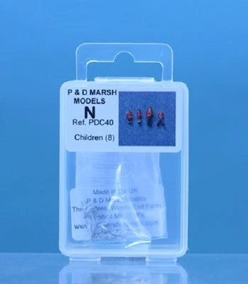 P D Marsh PDC40 Enfants (8) 'N' Échelle non Peint Métal Blanc Kit 1St Classe Pos - Photo 1/4