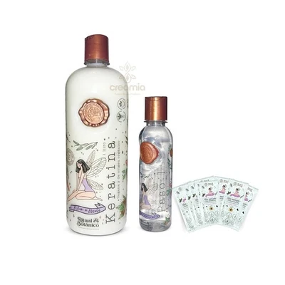 Organic Keratin Hair Relaxer Kit 1L (42.26oz) – Natural Home Treatment – White - Image 1 of 4