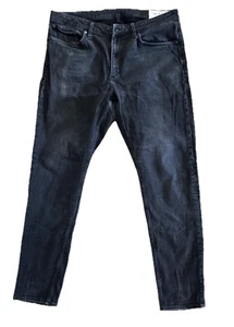 Rag & Bone Fit 3 Athletic Jeans Size 36x30 Black Denim Dark Wash Cotton - Picture 1 of 18