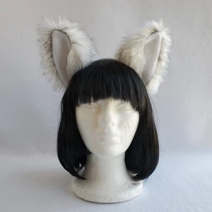 Weißer Huskey WOLFSOHREN pelziges STIRNBAND Hund Anime Cosplay Halloween limitierte Auflage - Bild 1 von 5