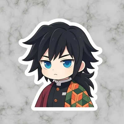 Giyu Tomioka, Water Hashira Demon Slayer Kimetsu No Yaiba Vinyl sticker Decal - Image 1 of 2