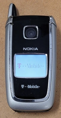 Nokia 6102b - Negro y Plateado (T-Mobile) Teléfono Celular GSM Abatible Muy Raro Foto 1 de 4