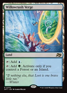 MTG Willowrush Verge 270 Rare Land Aetherdrift - Picture 1 of 1