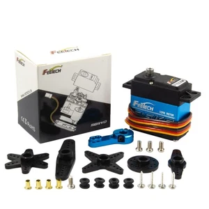 Servomotori ingranaggi in metallo ad alta coppia 35 kg velocità servo digitale FT5330M per stivali auto radiocomandati - Foto 1 di 12
